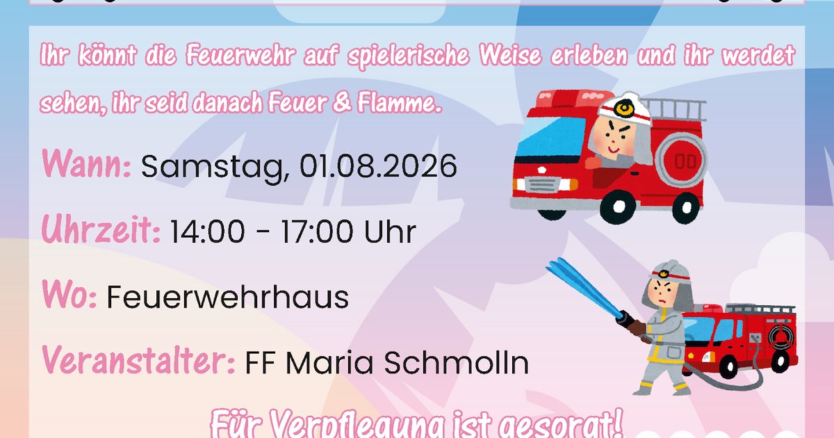Kinderferienprogramm: Feuerwehr hautnah erleben