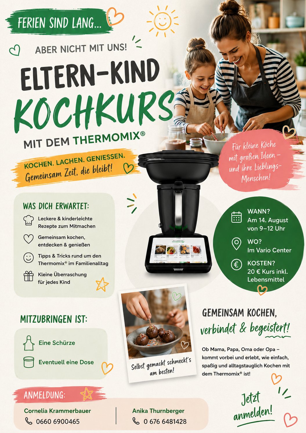 Eltern-Kind Kochkurs mit dem Thermomix