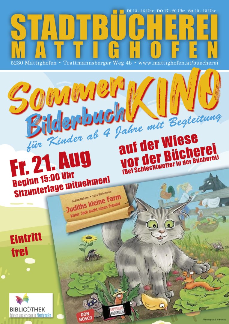 SOMMER-Bilderbuch-KINO - Judiths kleine Farm