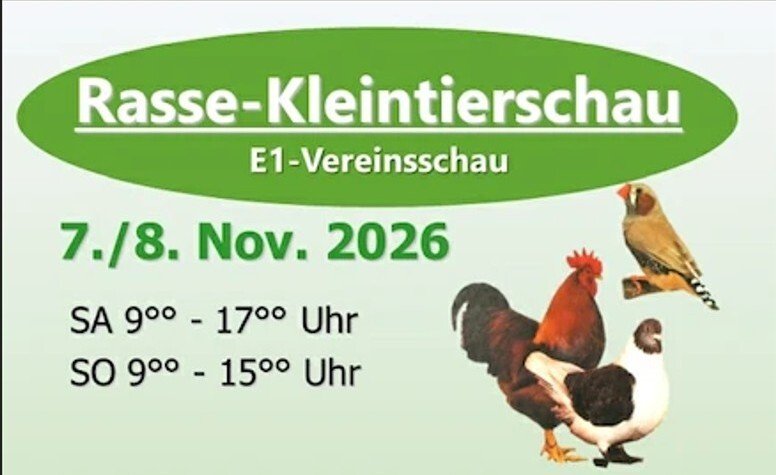 Rasse- und Kleintierschau – Rainbach im Innkreis